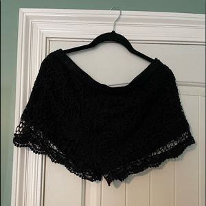 Mossimo Black lace overlay shorts